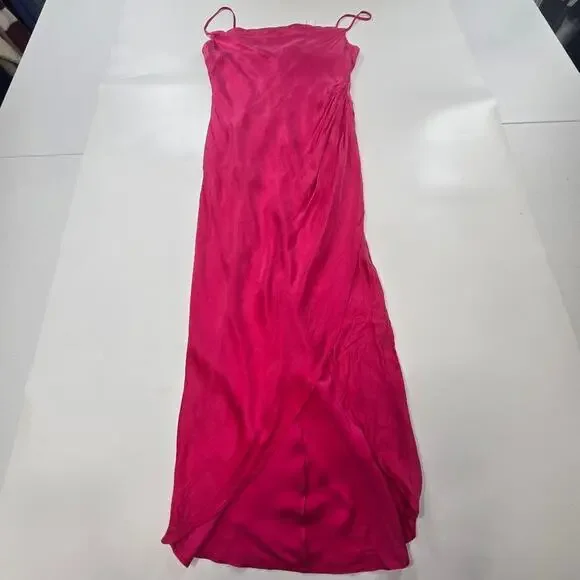 Lovers and Friends Noah Wrap Dress in Hot Pink Medium